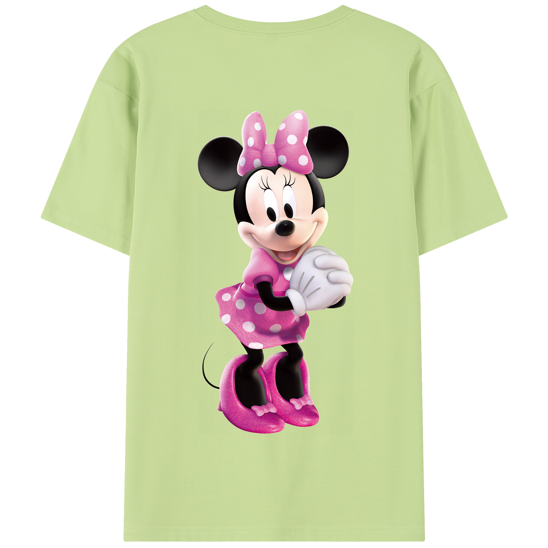（画像用） ミッキーマウス Mickey Mouse 綿100％半袖Tシャツ（背面プリント）